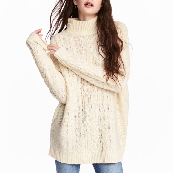 H&M Tops - H&M Turtleneck Cable Knit Women’s Sweater